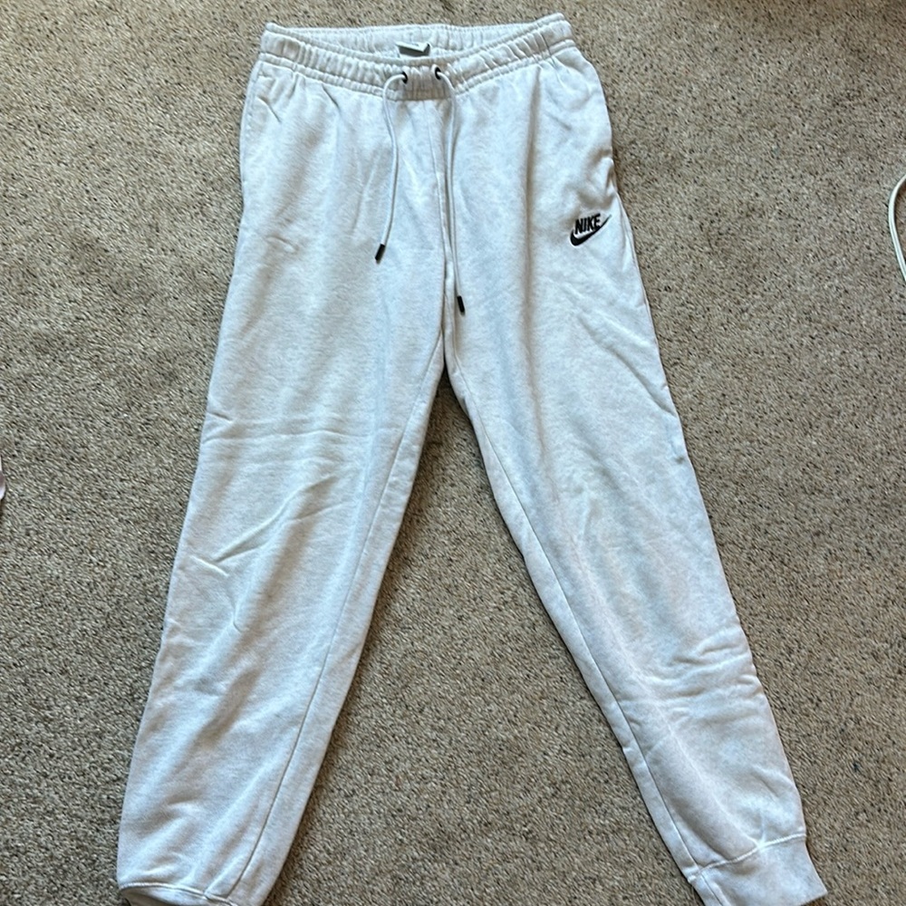 nike sweatpants white s